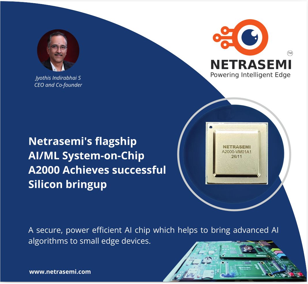 Zoho-backed Netrasemi launches its first AI chip